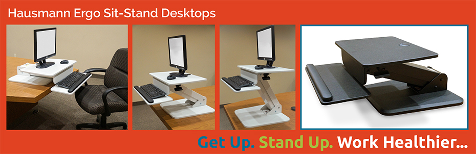 Hausmann Industries Ergo Sit Stand Desktop