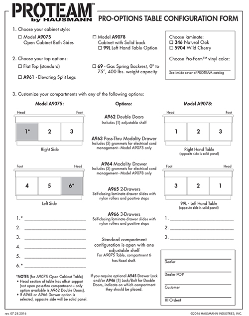 PRO-Options Configuration Form