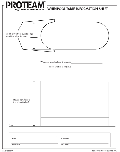 Whirlpool Information Form