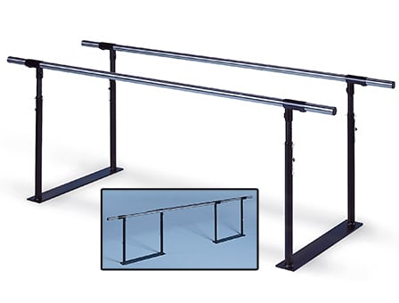 Height Adjustable Space Saving Folding Parallel Bars