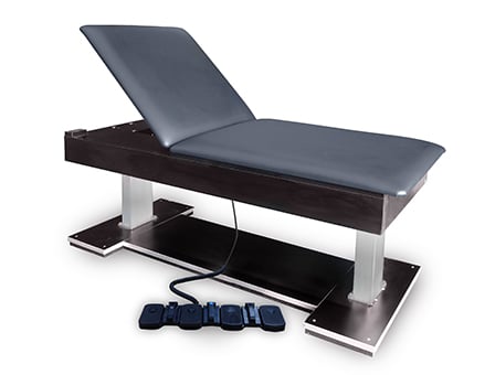 32″x78″ Bariatric Economy Dual-Lift Electric Hi-Lo Treatment Table with Power Backrest