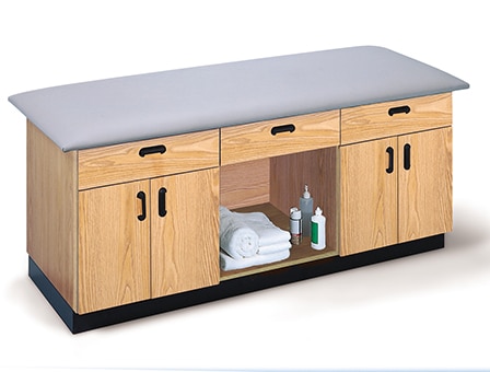 30″x78″ All-Purpose Storage Treatment Table with Middle Open Storage Cabinet