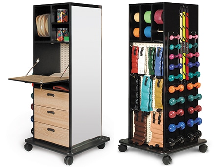 Multi-Purpose Weight Rack with Drawer Storage and Drop Down Work Counter