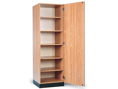 Single Door Storage Cabinet with Adjustable Shelves - Hausmann Industries