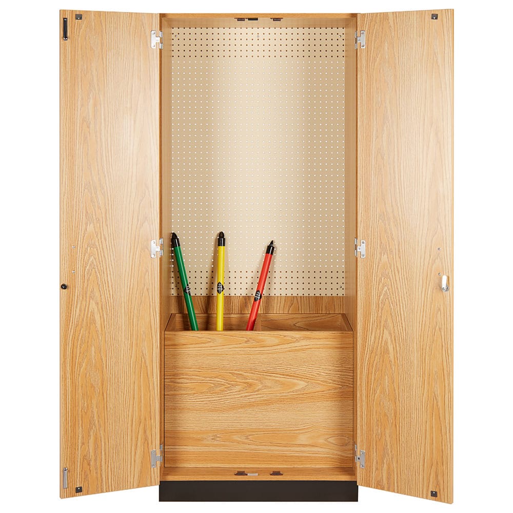 Single Door Storage Cabinet with Adjustable Shelves - Hausmann