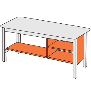 Shelf with Cabinets (A13)
